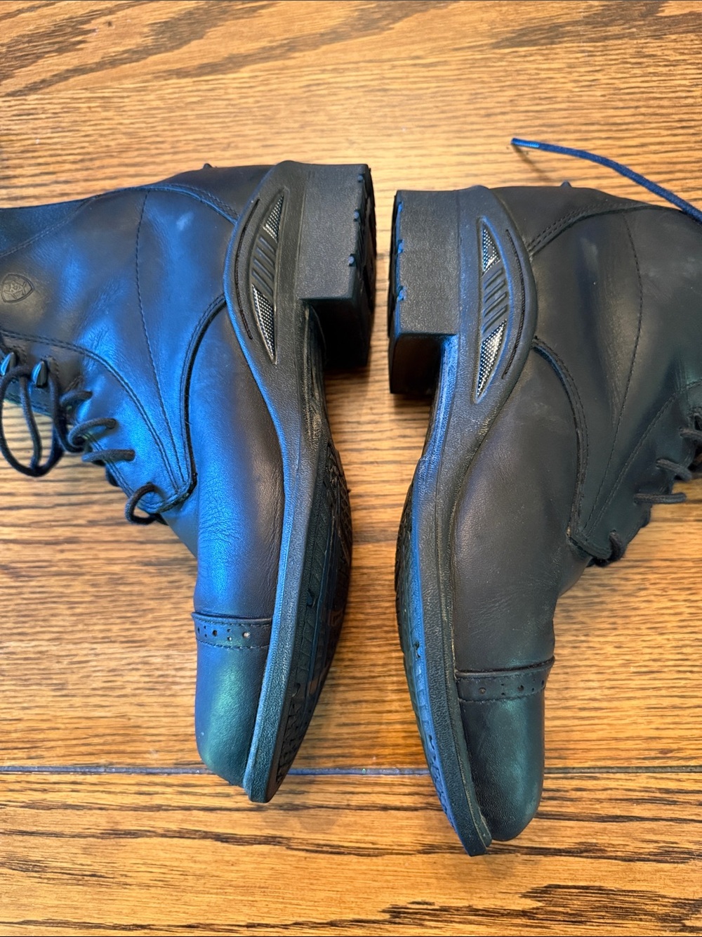 Ariat Cobalt VX Black Leather Lace Up Ankle Boot riding Comfort equestrian 7.5B - Picture 9 of 12